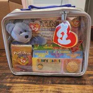 Ty Beanie Babies Platinum Edition with Purple Bear